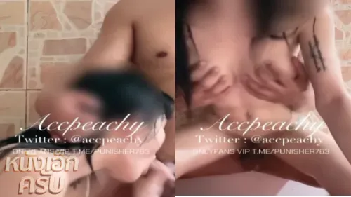 คลิปหลุดดัง Accpeachy น้องพีชชี่ เย็ดหีในอ่างอาบน้ำ เล่นเสียวกับหนุ่มล่ำควยใหญ่ นวดกระปู๋แล้วกระเด้าต่อ เย็ดในน้ำกับหนุ่มคู่เทพ ซอยหีเด็ดร้องน่าเย็ดมาก