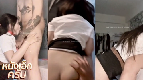 คลิปหลุดเย็ดหีคาชุดนักศึกษา irinzrnpeach สาวหน้าสวยนมใหญ่ โดนแฟนจับตอกสดรูหีท่าหมาคาชุดนักศึกษา จับกระดอมาอมรัวๆต่อด้วยโดนจับเย็ดไม่ยั้ง